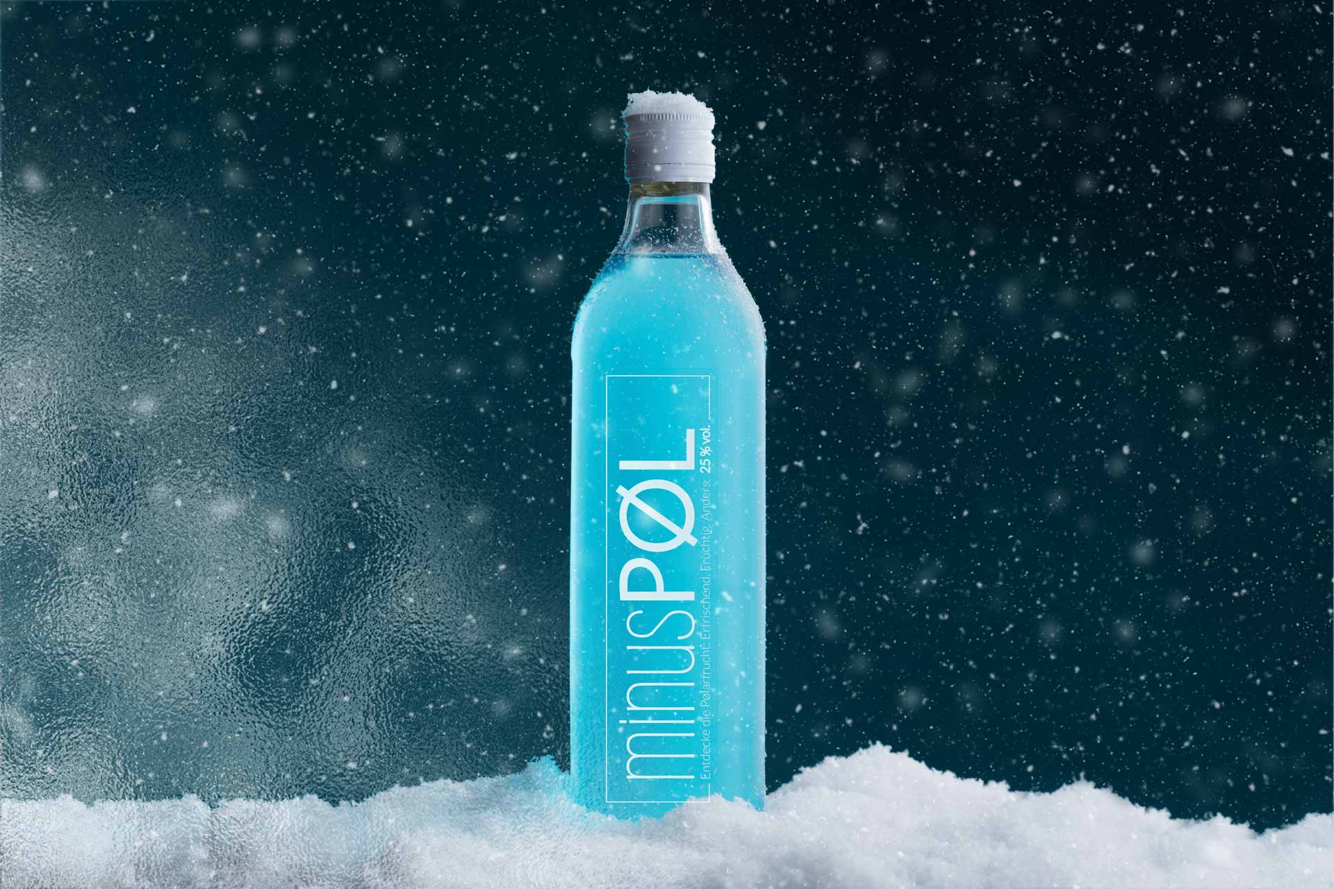Minus Pol Schnaps Eis kalt blau Produkt Schnee Regensburg