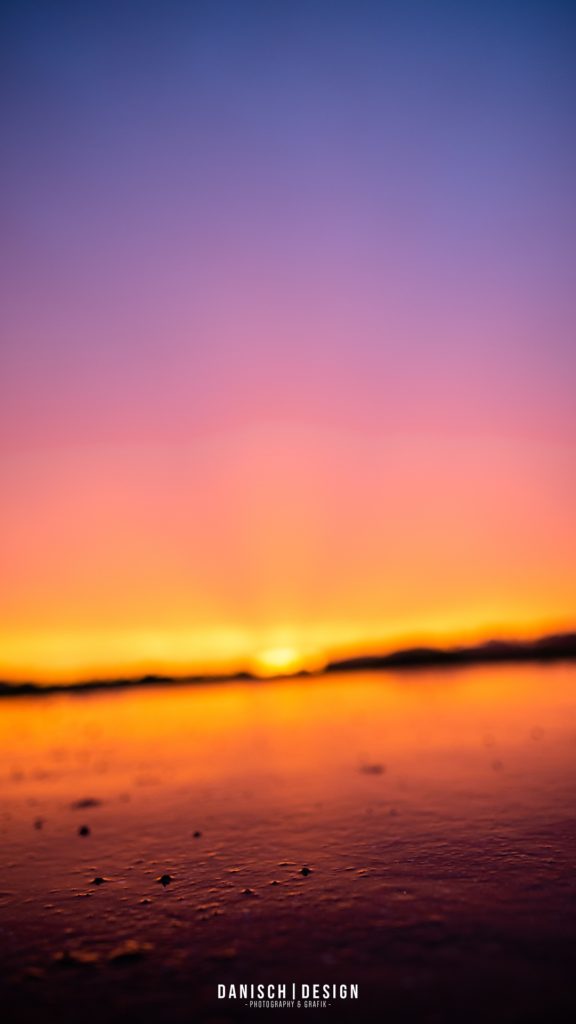 Sonnenuntergang Orange Blau Magenta Regen Wasser Nass Thalmassing