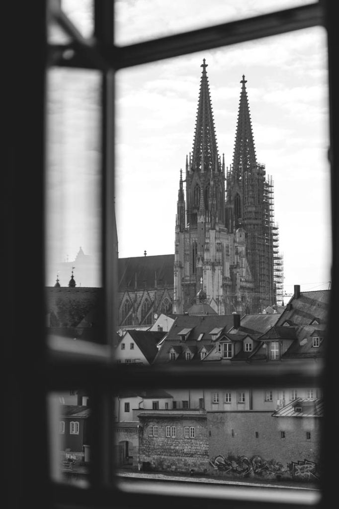 Fenster Blick Dom Regensburg